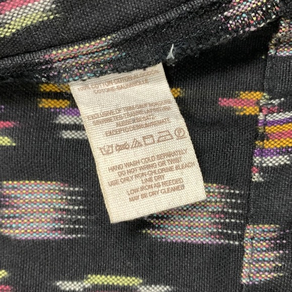 Free People The Ikat Jacket Women's XS Black Hooded Unlined Oversized Fit Parka - Picture 6 of 9